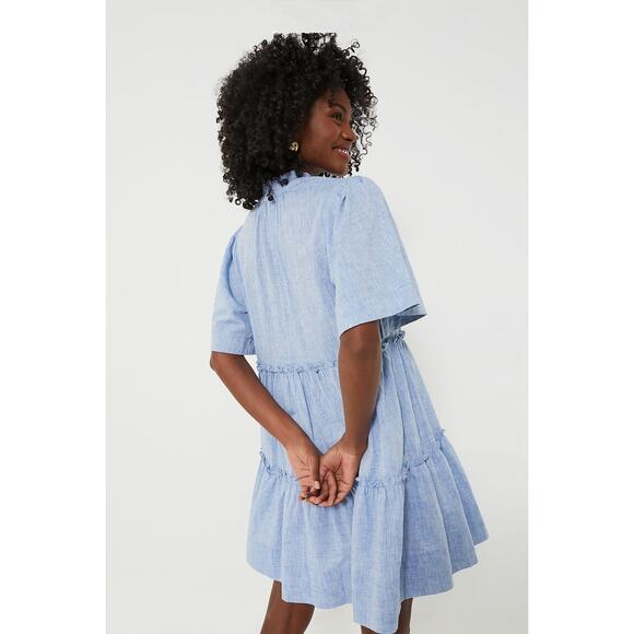 TUCKERNUCK Chambray Crawford Dress Size M NWT Retail $148 Tuckernuck - Picture 2 of 8